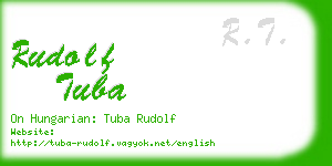 rudolf tuba business card